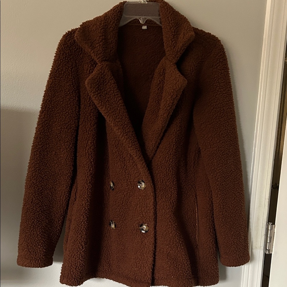 Cozy Brown Teddy Coat